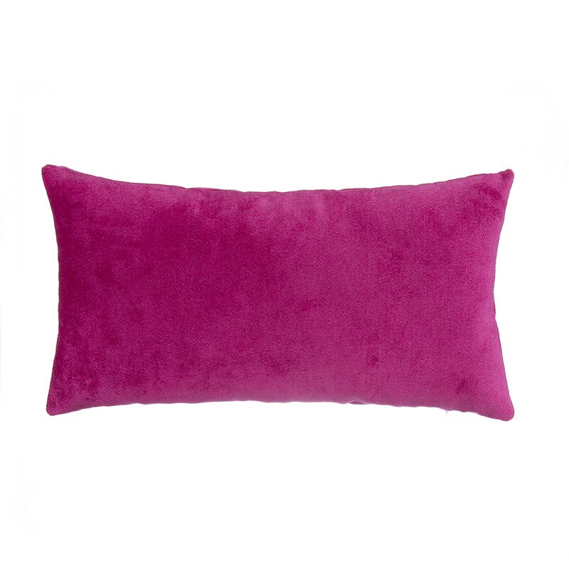 Magenta Velvet Lumbar Pillow & Reviews AllModern